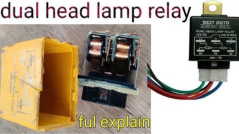 dual head lamp relay .dual head lamp connection.how to worke dual head lamp relay.how to wire.relay
