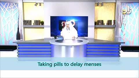 Spotting after taking pills to delay Menses - Sheikh Assim Al Hakeem
