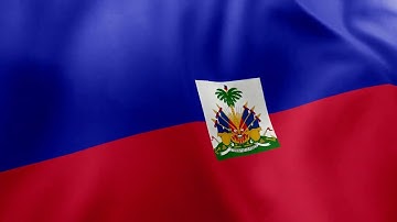 HAITI - Waving Flag Loop 4K
