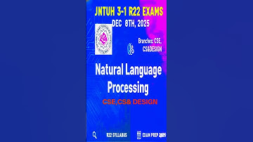 👉Natural Language Processing (NLP) – R22 | 3-1 B.Tech | Important Questions | Exam Prep 2025👍🏼👍🏼