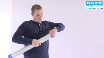 Filter cartridge change - BAUER MINI-VERTICUS