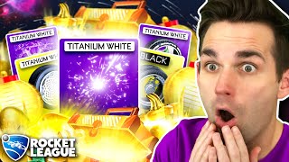 GETTING THE MOST *INSANE* ITEMS IN ROCKET LEAGUE! (RL 70+ Golden Crate Opening)