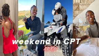 VLOG: CPT for the weekend ❤️👩🏽‍🤝‍👨🏾| wine tasting, fine dining, quad biking &amp; more