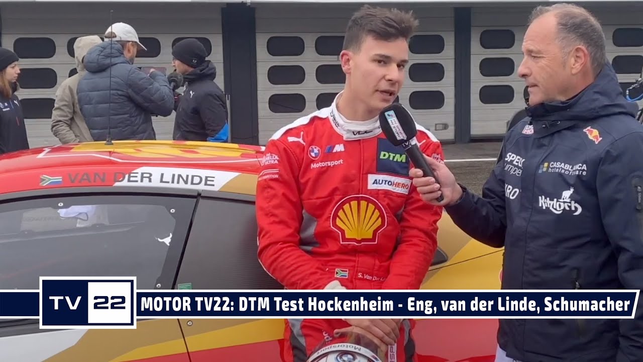 MOTOR TV22: Interviews aus der Boxengasse mit van der Linde, Eng, Schumacher - DTM Test 2022