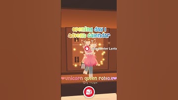 Opening day 1 advent calendar in Adopt Me