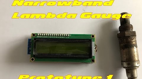 Arduino Narrowband Lambda Air/Fuel Gauge Prototype Test