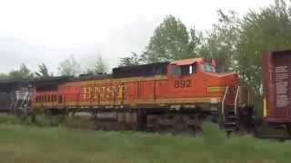 Chasing BNSF Engine on NS 14M Train