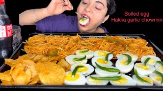 Extreme Asmr Food Challenge Boiled Eggs, Noodles, Chips & Coke Sounds