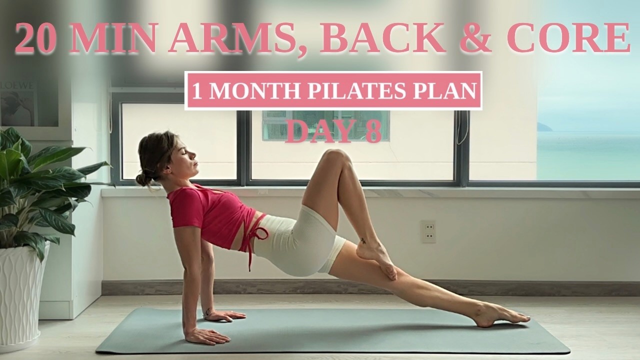 DAY 8 - 1 month Pilates Plan 2025 | 20 MIN Defined Abs, Arms & Back | RITA MARK