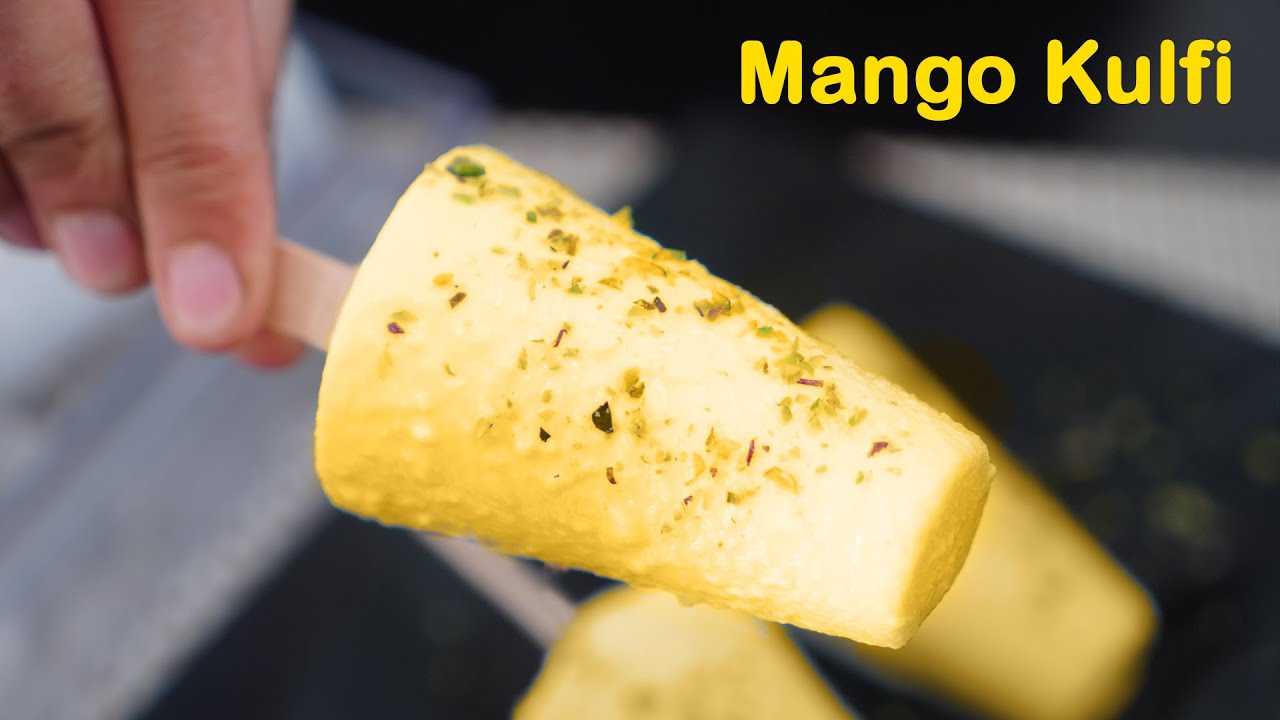 Mango Kulfi Without Cream, Beater, Condensed Milk | लॉक्डाउन में 3 चीज़ों से बनाए मैंगो क़ुल्फ़ी | Taste Unfold