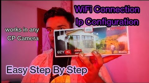 How to connect a EZY CP Plus (EZ-R33G)camera to Wifi | ip configuration | easy step by step process|