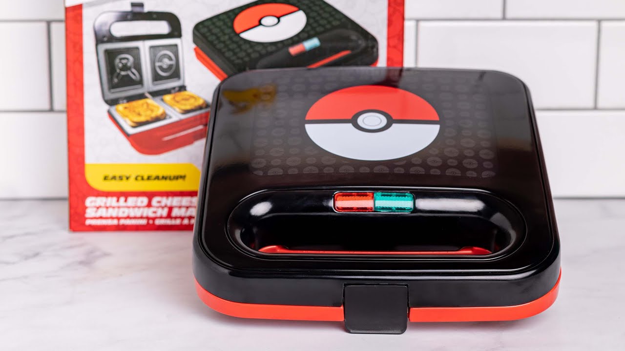  Uncanny Brands Pokemon Waffle Maker - Pikachu and Pokeball  Waffles - Anime Kitchen Appliance: Home & Kitchen