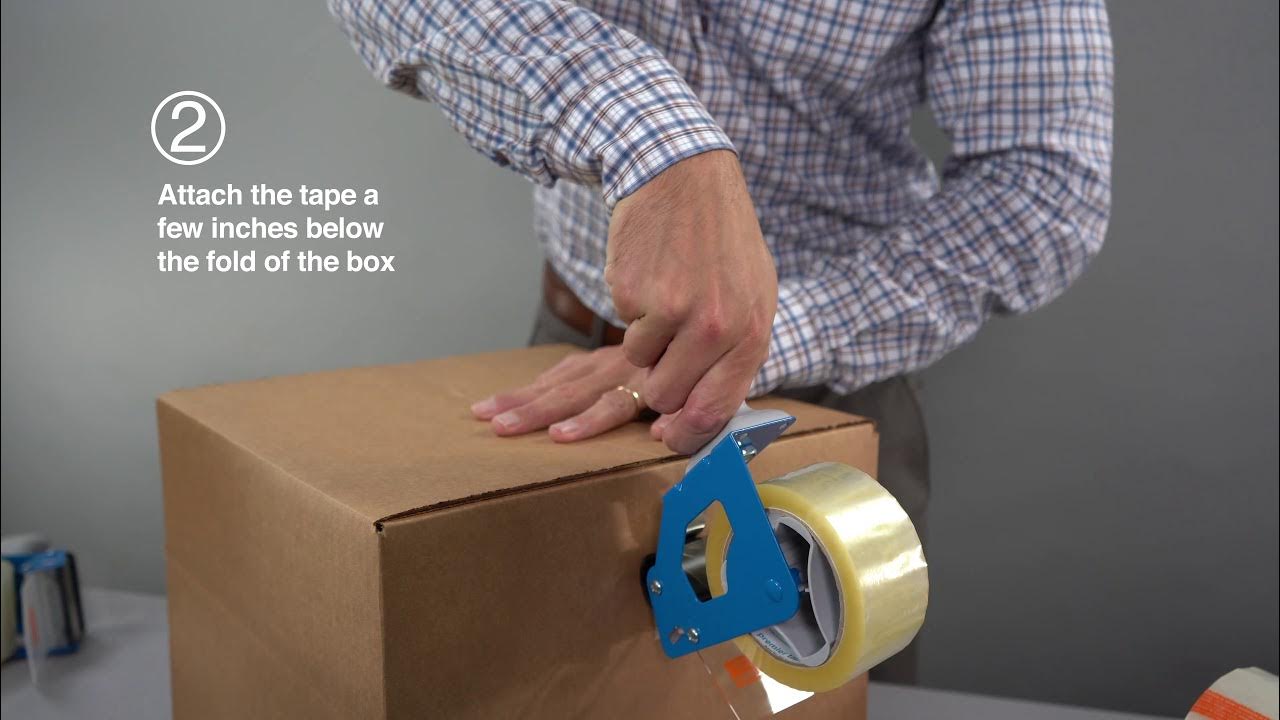 How to Use a Tape Gun/How to Tape a Box YouTube