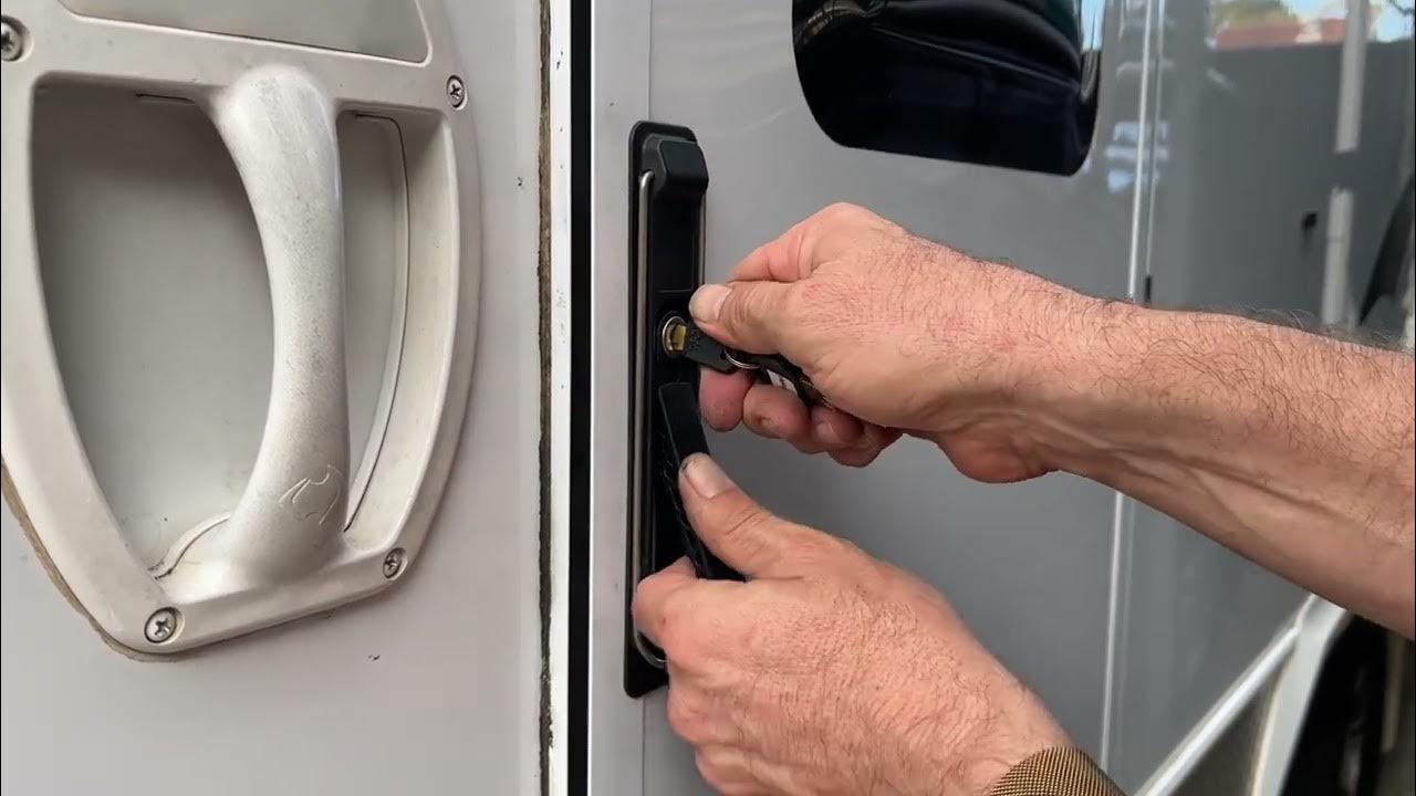Opening the Camec door handle on a jayco caravan and why it won’t lock