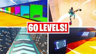 I found a 60 Level Deathrun with SIX Themes.... (Fortnite Creative)