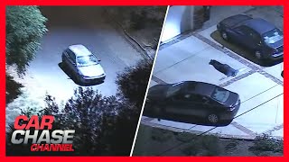 Wild chase of stolen car ends after driver surrenders | Car Chase Channel