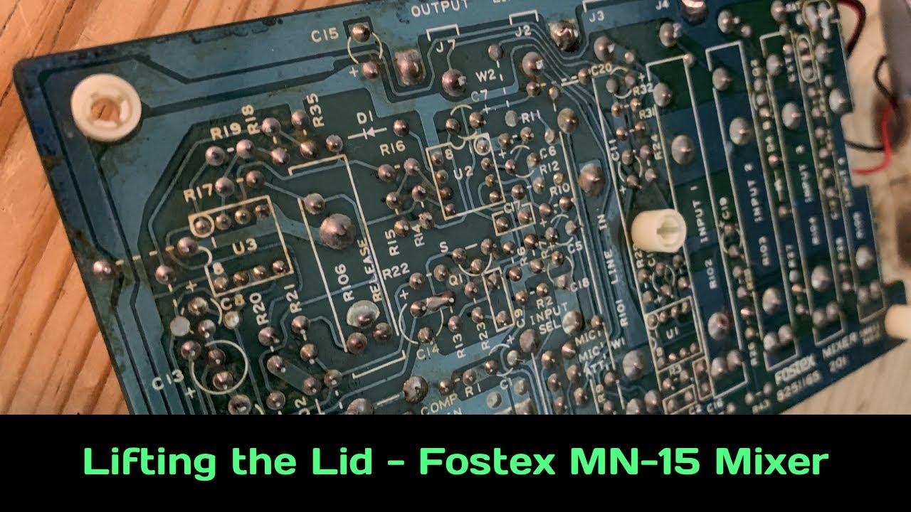 Fostex MN-15 ミキサー オーディオテクニカAT-PMX5P、Fostex MN-15