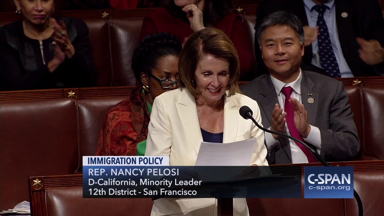 Rep Nancy Pelosi D Ca Finds Out She S Given The Longest Continuous Speech In The House C Span Youtube