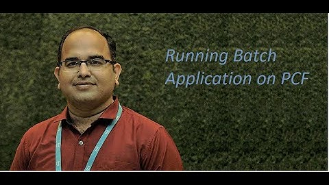 Running Batch Application on PCF
