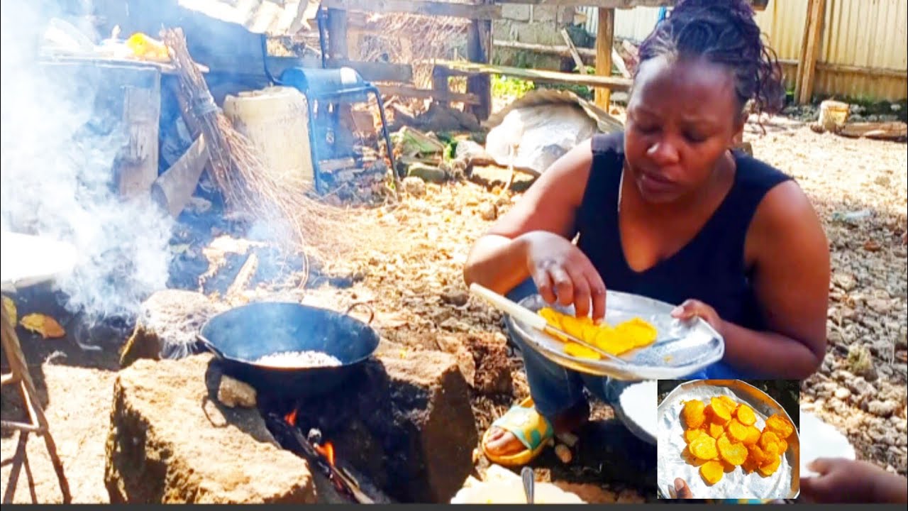 COOKING BHAJIA FOR THE FIRST TIME//AFRICAN- KENYAN VILLAGE COOKING LIFE.