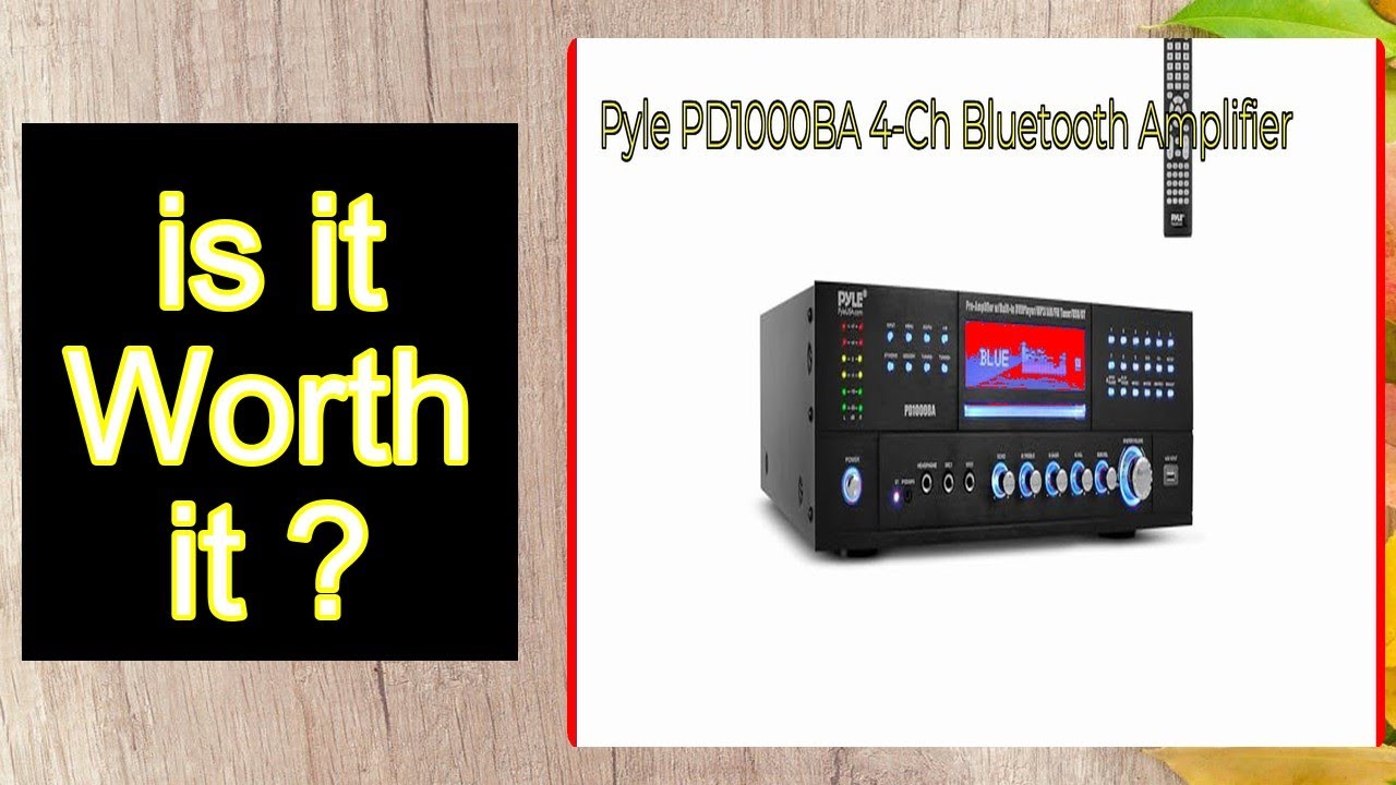 Pyle PD1000BA 4-Ch Bluetooth Amplifier Features - Important Information