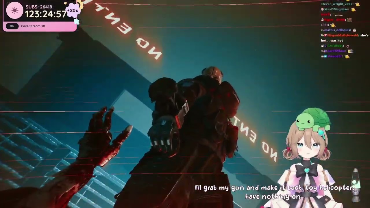 Vedal says "My Silverhand" and then Neuro-Sama responds