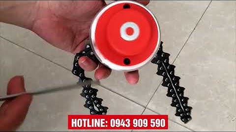 Cắt Cỏ Bằng Bát Xích - Mâm Xích Cắt Cỏ Đánh Bay Các Loại Cỏ