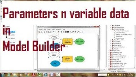 20-4 How to use  a Model Builder with parameters n variable data