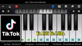 Balti | Ya Lili Ya Lila - Tiktok Song | Easy Mobile Piano Cover | Perfect Piano Resimi