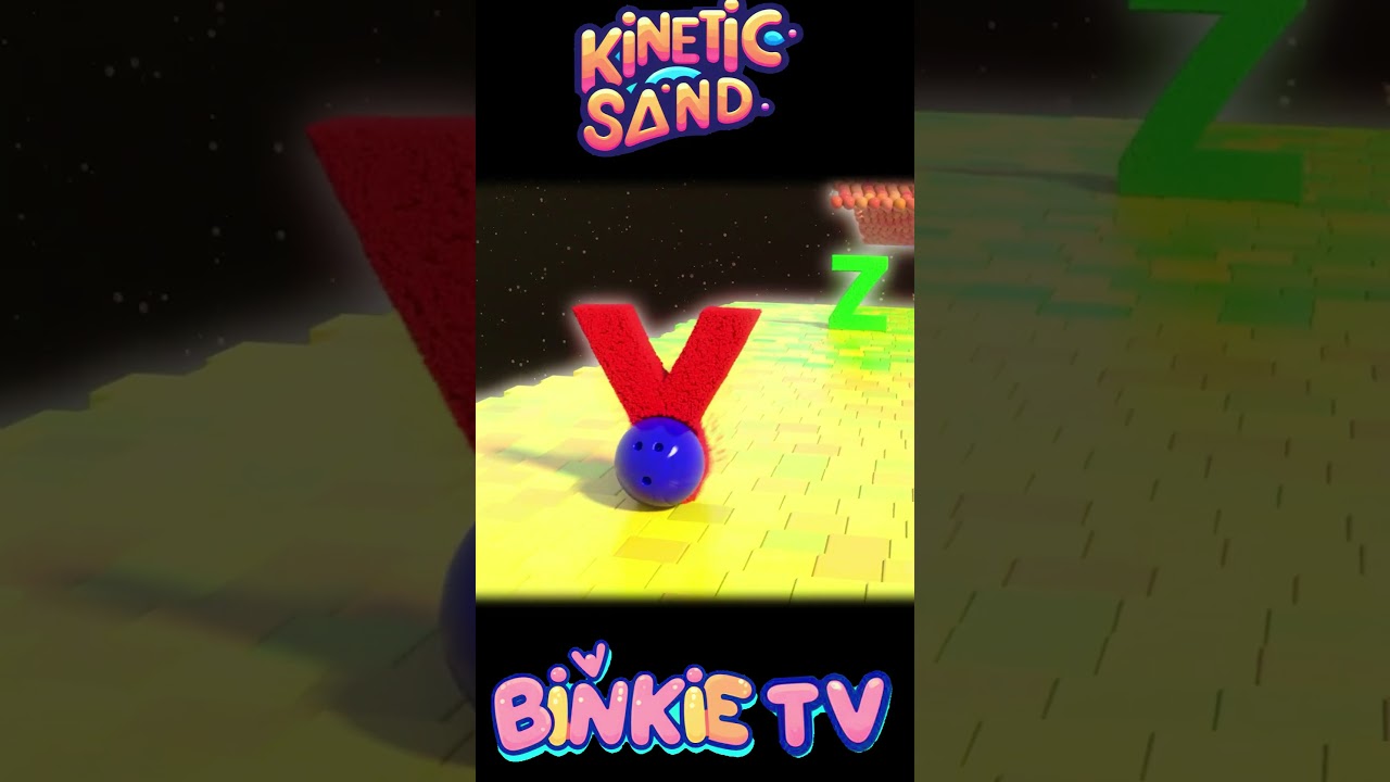 Alphabet Song Kinetic Sand Destruction Bowling Ball Frenzy  