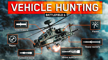 Vehicle Hunting with the Attack Helicopter | Pilot & Gunner POV | Battlefield 6