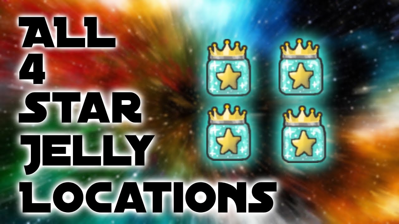 All 4 Star Jelly Locations Bee Swarm Simulator YouTube