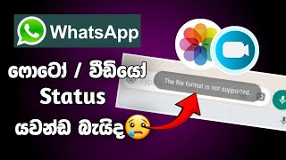 whatsapp file format not supported sinhala | the file format is not supported whatsapp sinhala