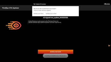 How to Download and Install a ThirdEye Over-the-Air Update