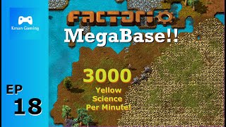 Factorio lets play: 3000 Yellow Science per minute - Ep18