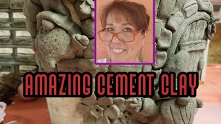 DIY Amazing Cement Clay😊 #cementclay #papermache #papercrete #gnomehouse