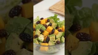 Making Healthy Mango & Avocado Salad