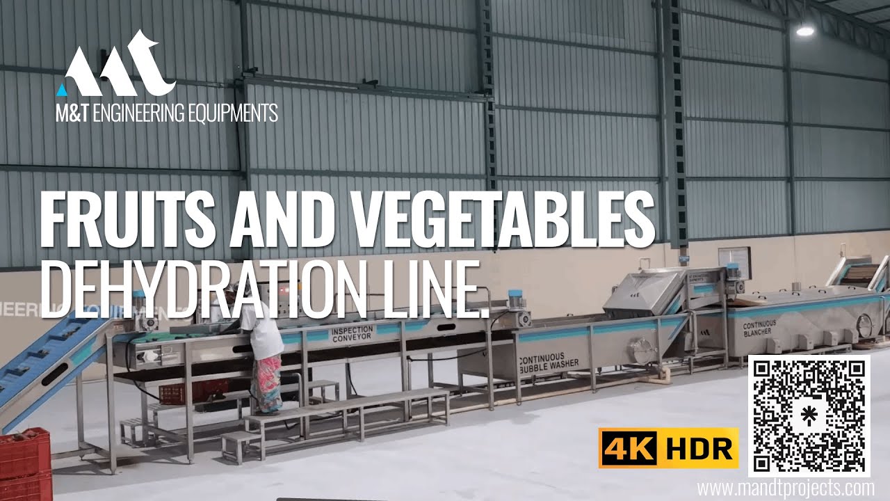 Continues Dehydration Line, Dehydration Line, Fruits And Vegetable Dehydration, IQF, Blancher.