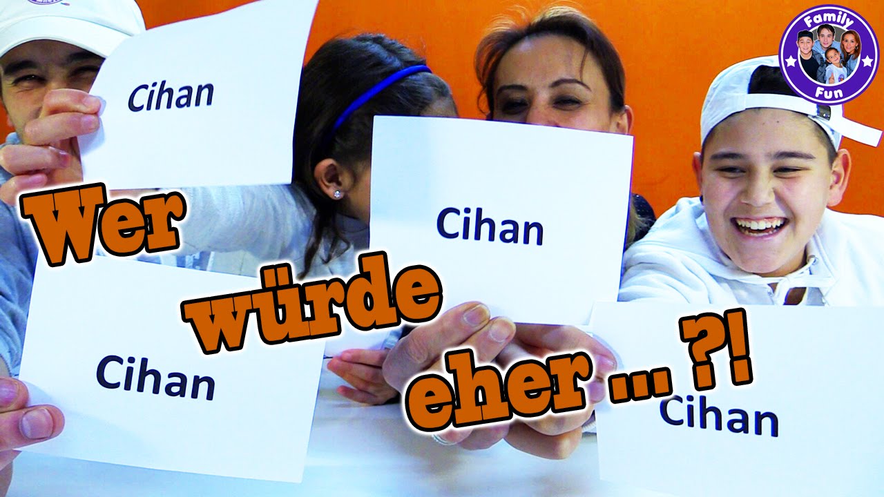 WER WÜRDE EHER ... ?! CHALLENGE - FAMILY FUN