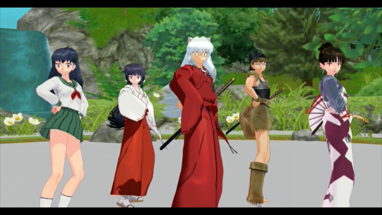 [MMD] Inuyasha, Kagome, Kagura, Kikyo, Koga - Glass Bead