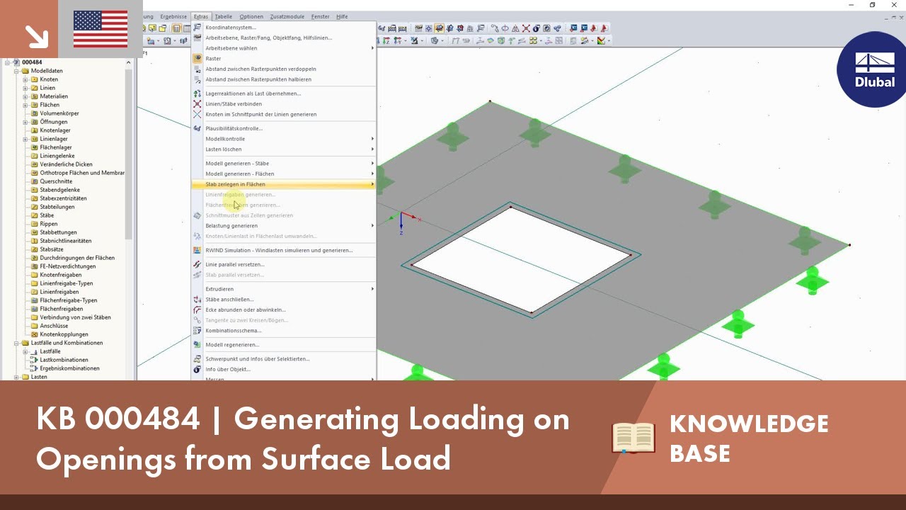 KB 000484 | Generating Loading on Openings from Surface Load - YouTube