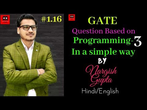 GATE Programming and Data Structures Questions | Questions Based on Programming-3 | PART 1.16