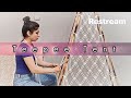 LIVE Macrame Teepee Making 🏕️ | Boho Tent Build + Handmade Native-Inspired Decor