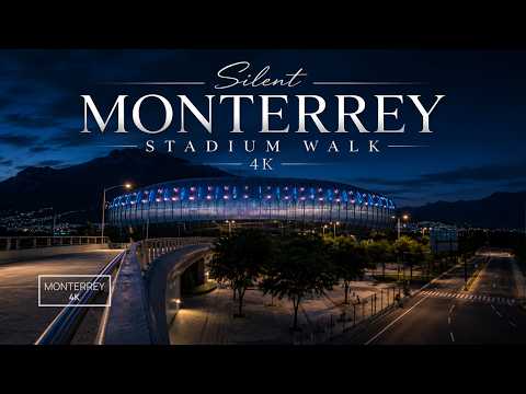[ 4K ] Silent Monterrey Stadium Walk - Before the FIFA World Cup 2026 Fever - Monterrey 4K #asmr
