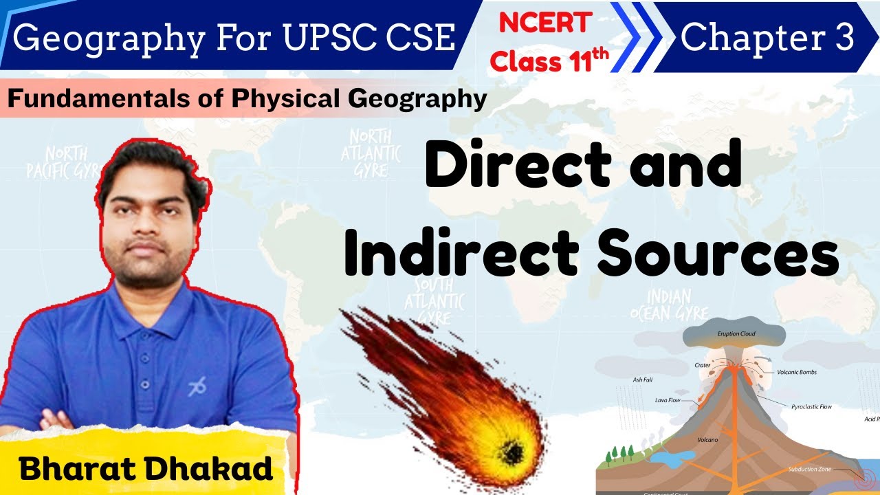 C3 L1 | Direct and indirect sources | Volcanic Eruption | Geography NCERT Class 11