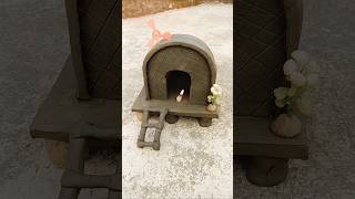 Circle style Mix Candle Fun Clay house #shorts
