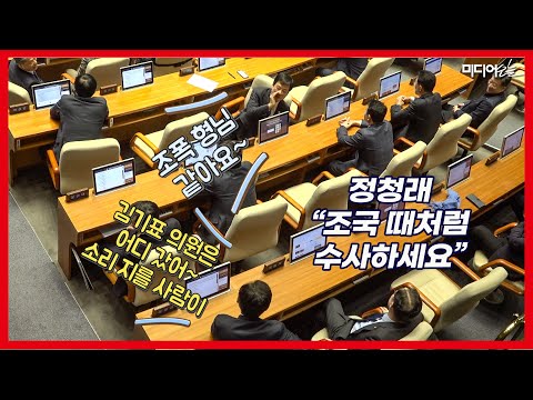 정청래, 검찰총장 감찰 샤우팅 조직에 박균택 속삭이며 “조폭 형님 같아요 흐흐흐”
