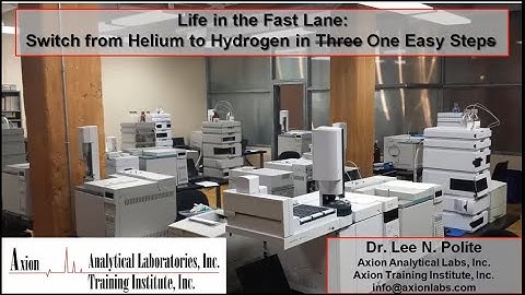 How to convert your gas chromatograph from helium to hydrogen - Axion Labs Webinar