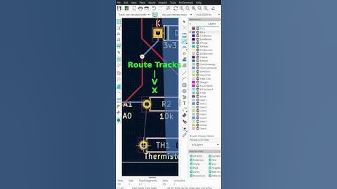 KiCad 6: Route Track Shortcut (#Shorts)