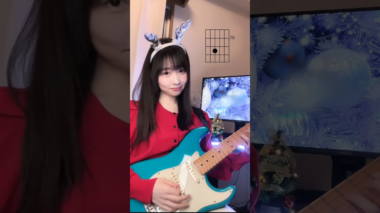 クリスマスロック 弾いてみた! #弾いてみた #ギター #ギター女子 #guitar #guitarcover #christmas